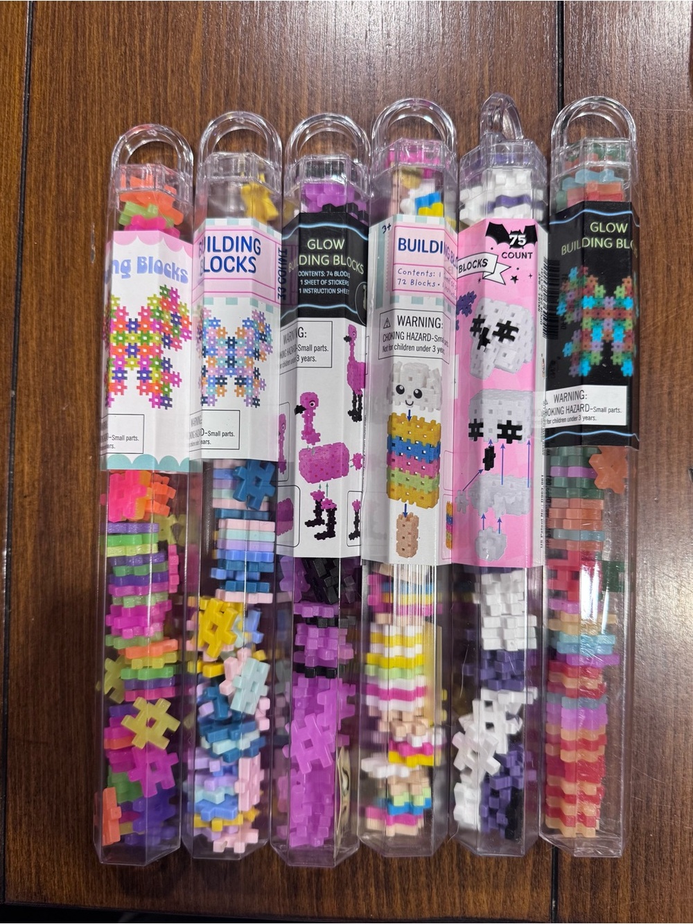 LOT OF 6 Target Bullseye Mini Hashtag Building Blocks NEW Butterfly Skeleton